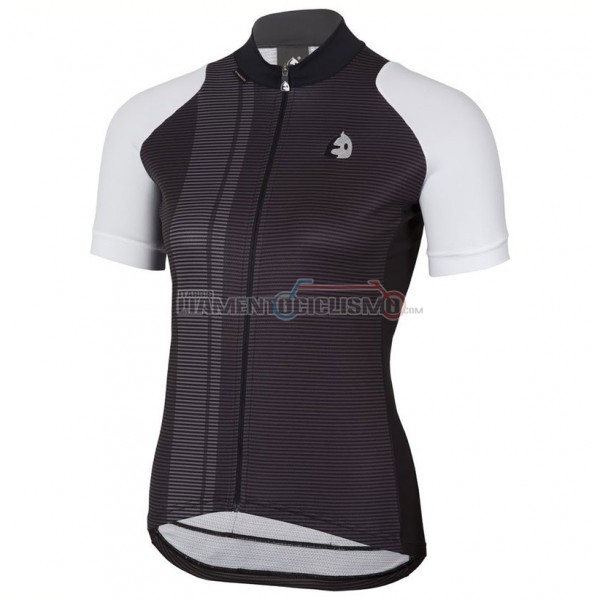 2017 Abbigliamento Ciclismo Donne Etxeondo NEO Manica Corta Nero e Bianco